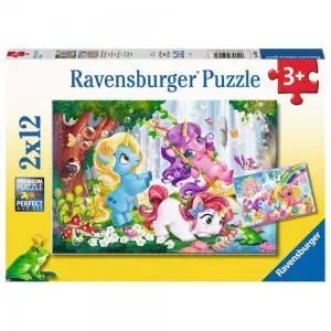 PUZZLE UNICORNI MAGICI, 2X12 PIESE