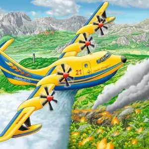 PUZZLE DEASUPRA NORILOR, 3X49 PIESE