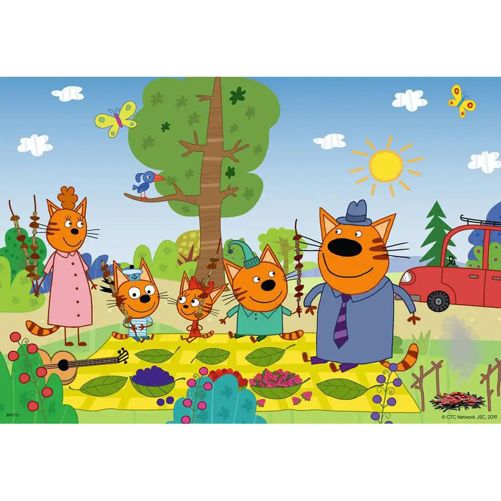 puzzle kid e cats, 2x12 piese