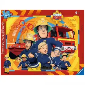 PUZZLE TIP RAMA POMPIERUL SAM, 33 PIESE