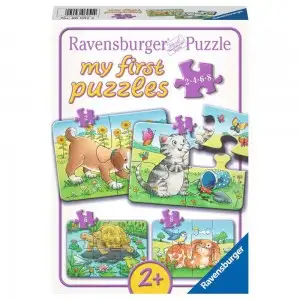 PRIMUL MEU PUZZLE ANIMALE, 2/4/6/8 PIESE