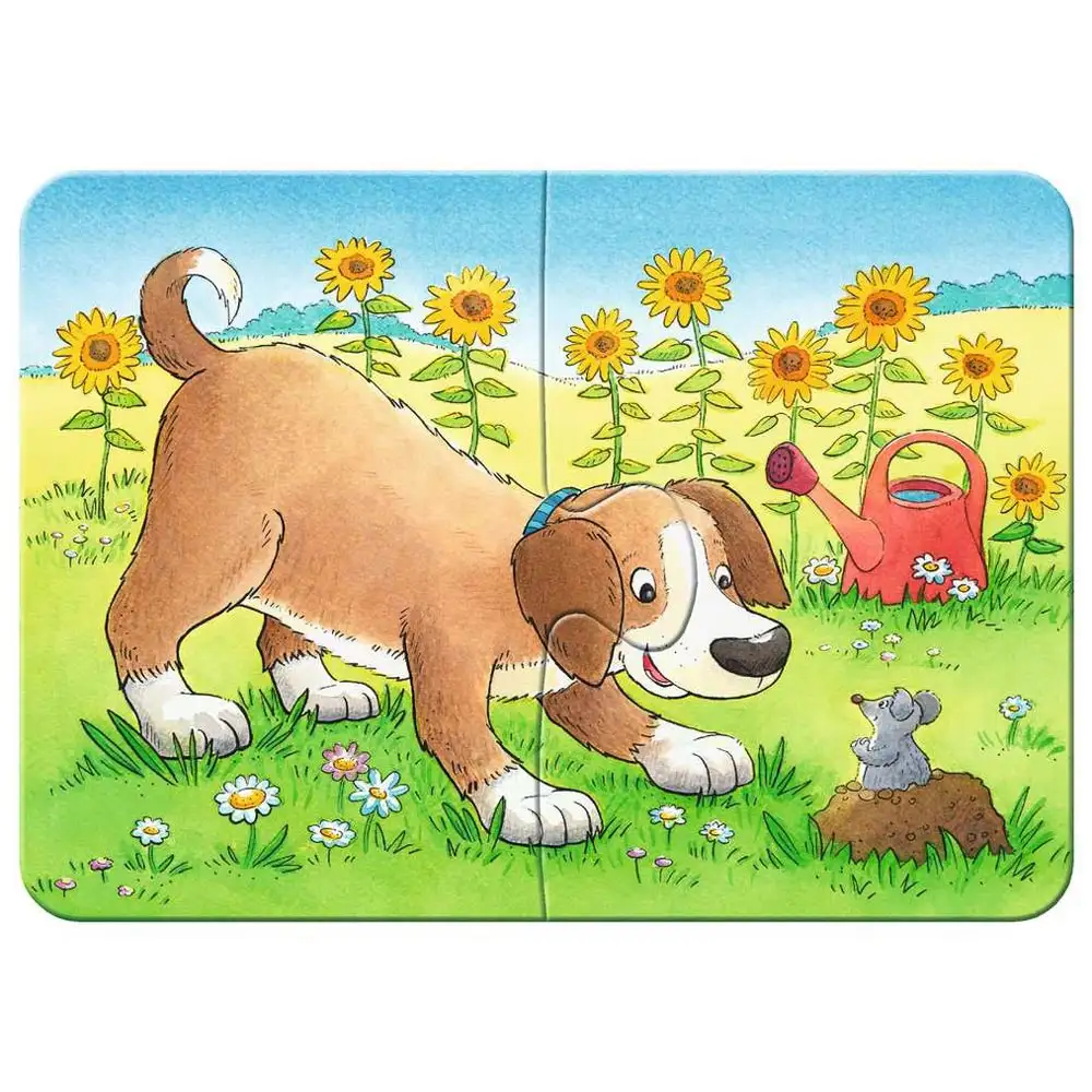 primul meu puzzle animale, 2/4/6/8 piese
