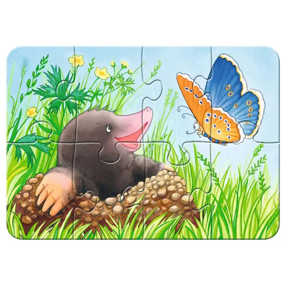 primul meu puzzle animale din padure, 2/4/6/8 piese