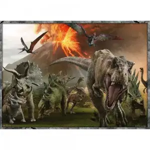 PUZZLE JURASSIC WORLD, 4X100 PIESE