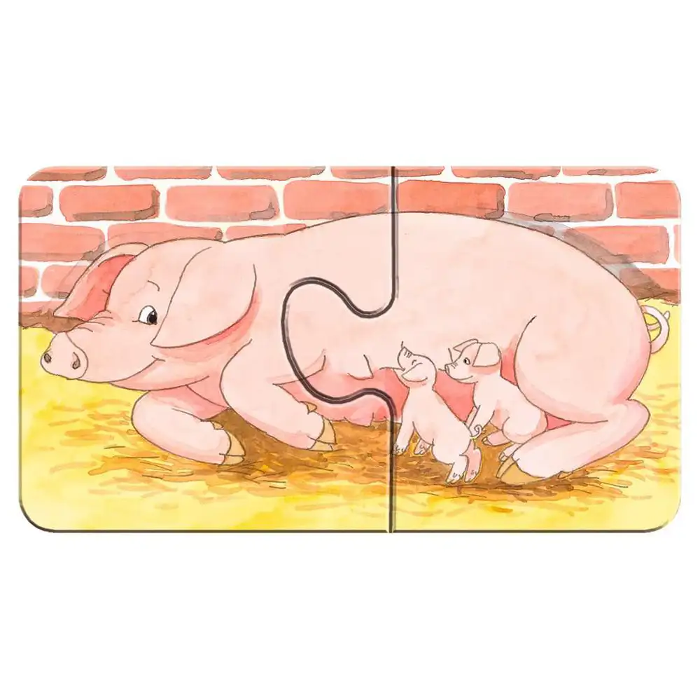 puzzle la ferma, 9x2 piese