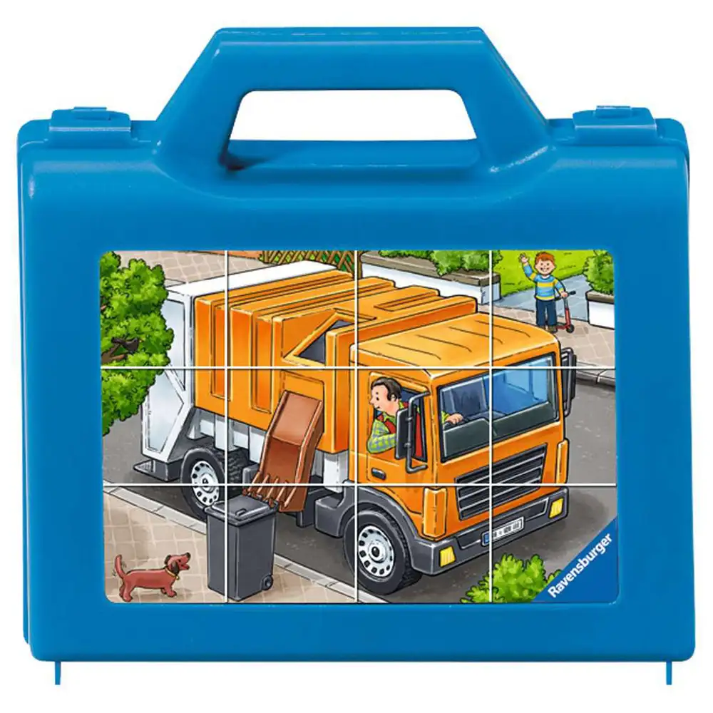 puzzle in cutie vehicule, 12 piese