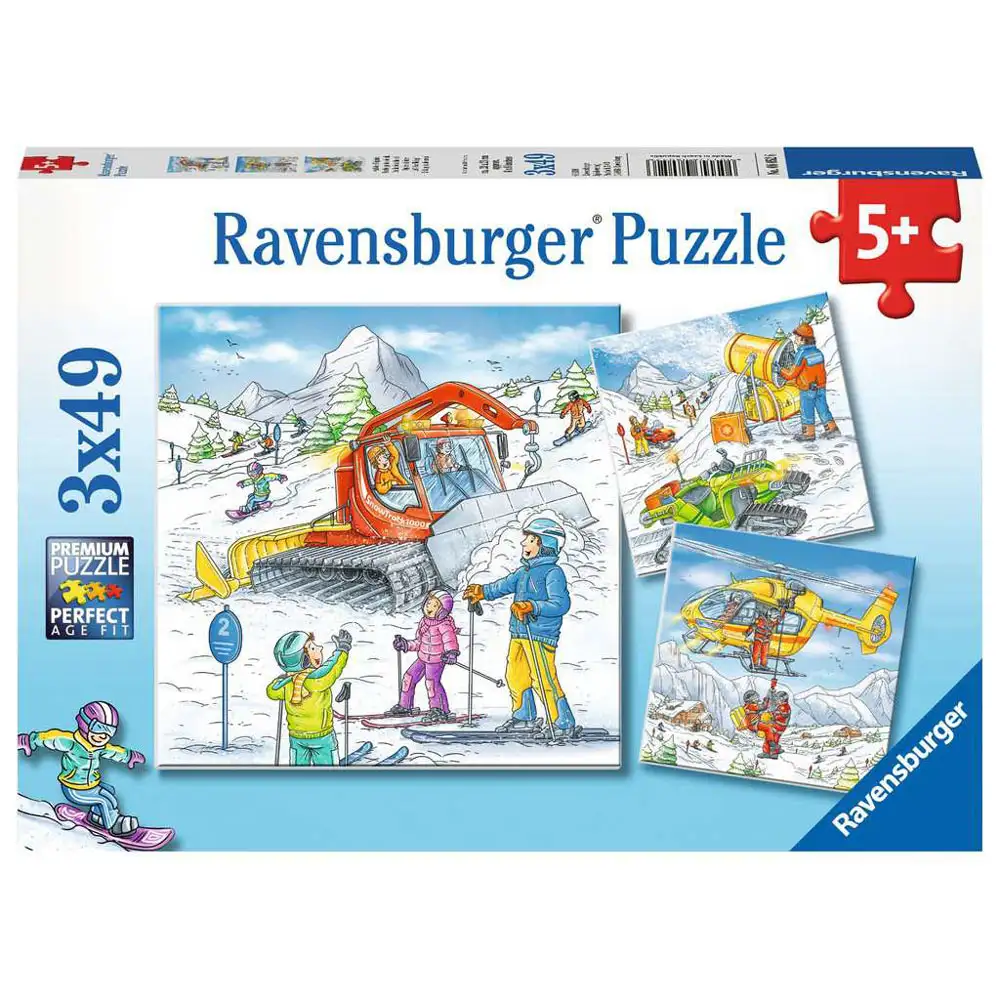 puzzle partie de schi, 3x49 piese
