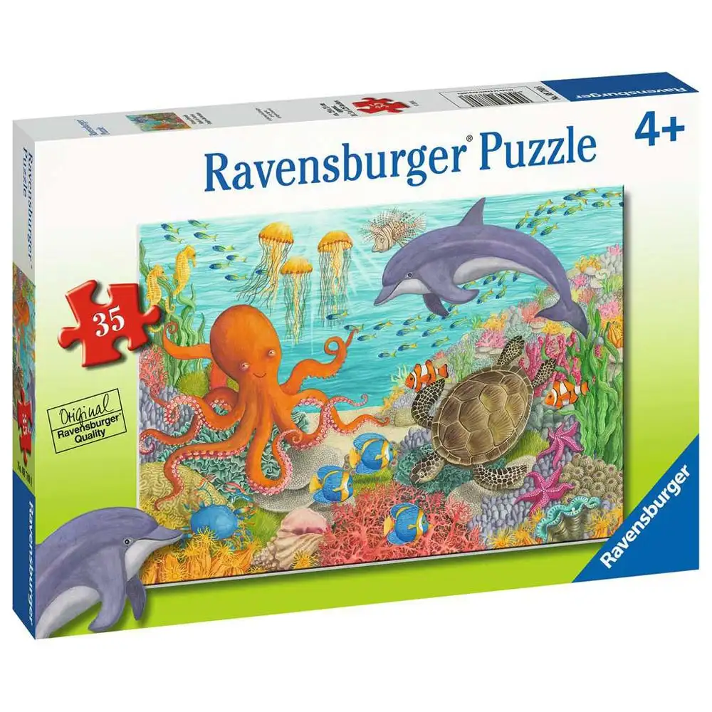 puzzle animale din ocean, 35 piese