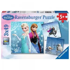 PUZZLE FROZEN, 3X49 PIESE