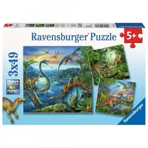 PUZZLE FARMECUL DINOZAURILOR, 3X49 PIESE