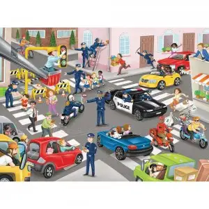 PUZZLE PATRULA DE POLITIE, 100 PIESE