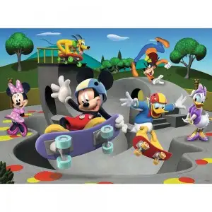 PUZZLE MICKEY CU SKATEBOARD, 100 PIESE