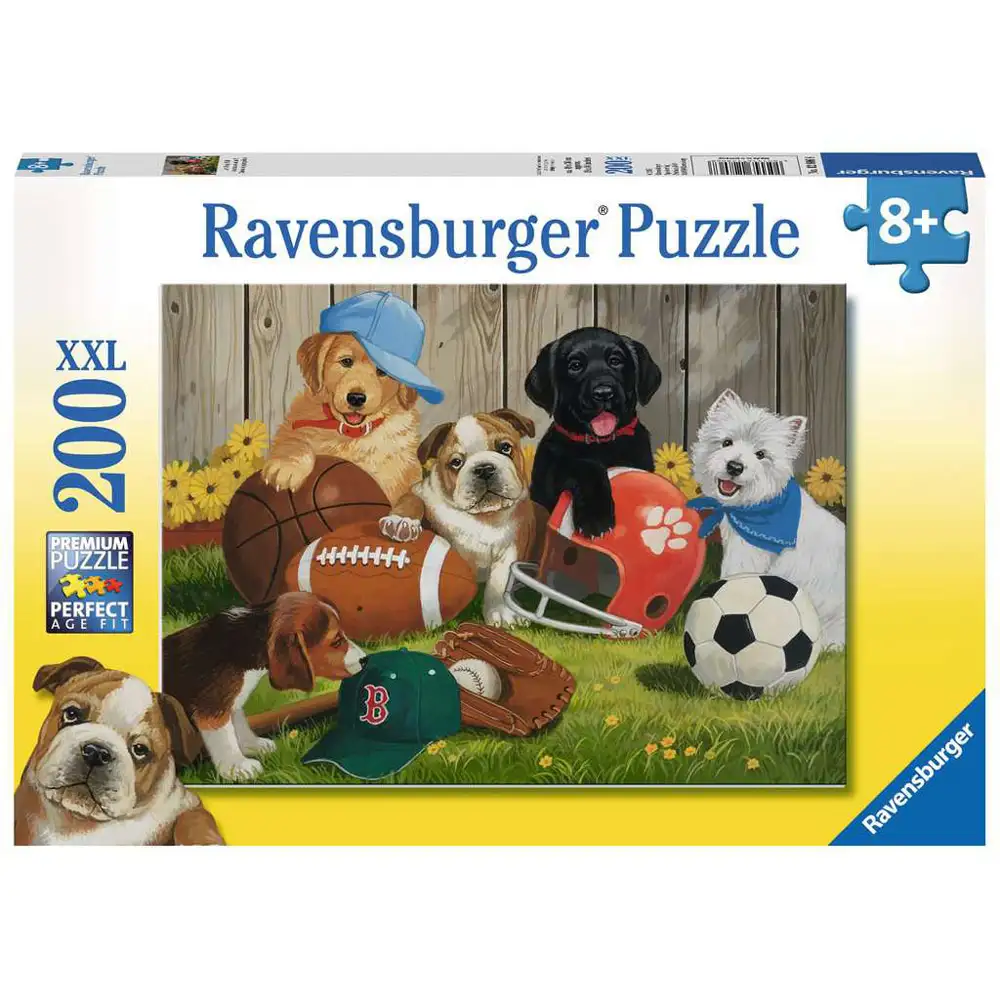puzzle catelusi sportivi, 200 piese