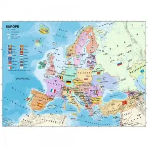 PUZZLE HARTA EUROPEI, 200 PIESE