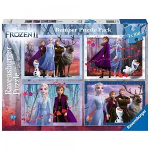PUZZLE FROZEN II, 4X100 PIESE