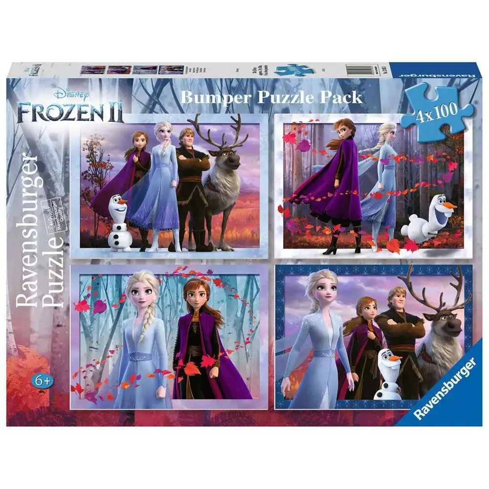 puzzle frozen ii, 4x100 piese