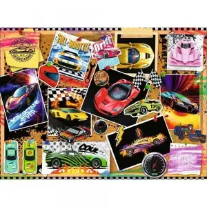 PUZZLE MASINI DE CURSE, 100 PIESE