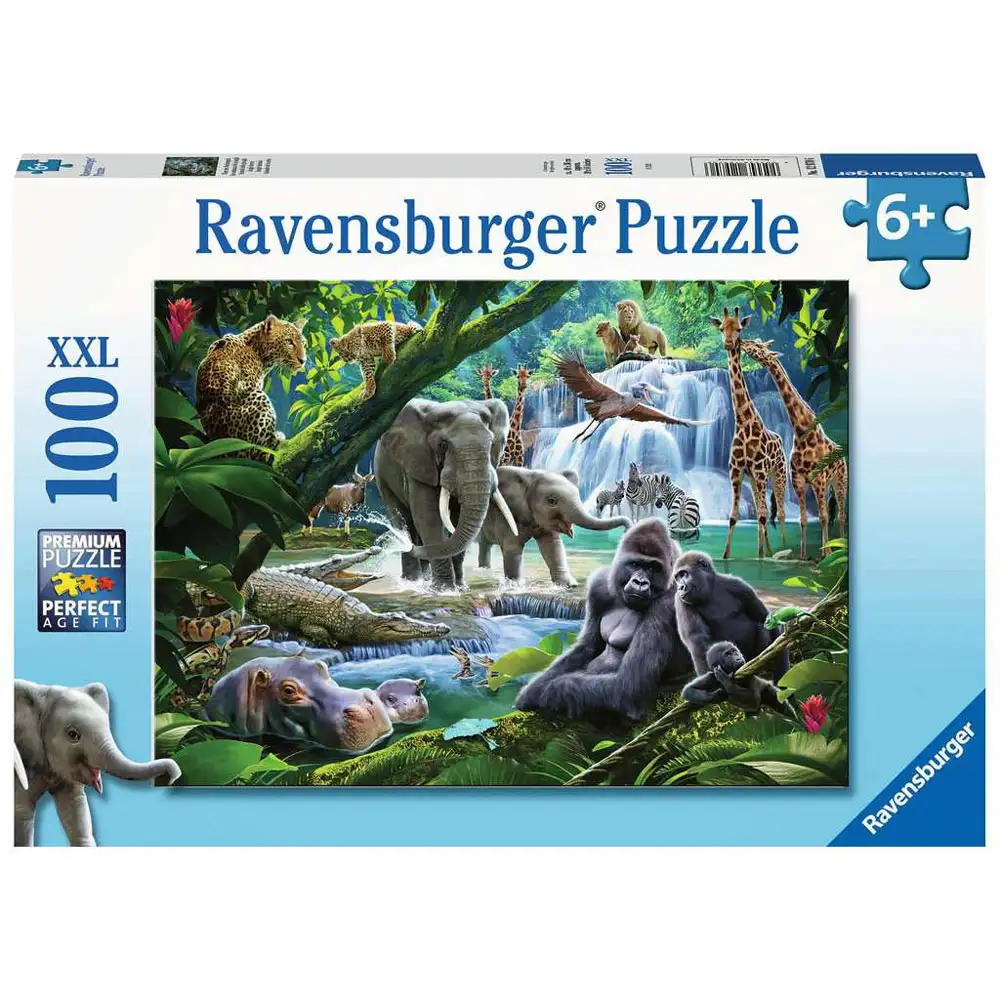 puzzle animale din jungla, 100 piese