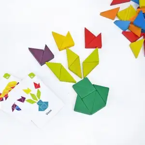 WOODEN MOSAIC TRIANGLES