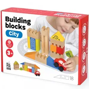 Wooden Building Blocks City